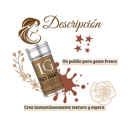 Tigi Bed Head Hair Stick Wax 73g Cera en Barra Fijación Media Mate