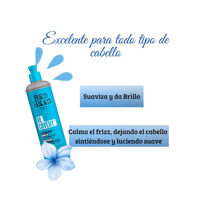 Bed Head Shampoo Recovery Hidratante Tigi 400ml Humecta Limpia Suaviza