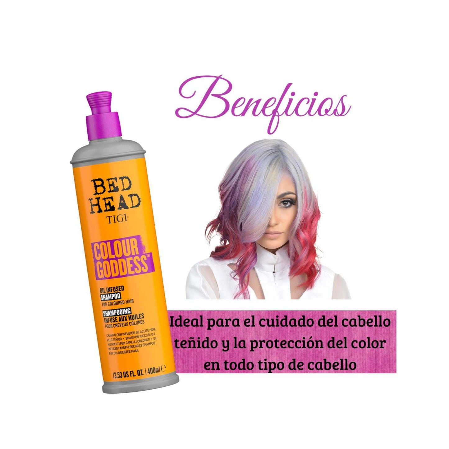 Beb Head Shampo Colour Goddess Tigi Proteccion Color 400 ml