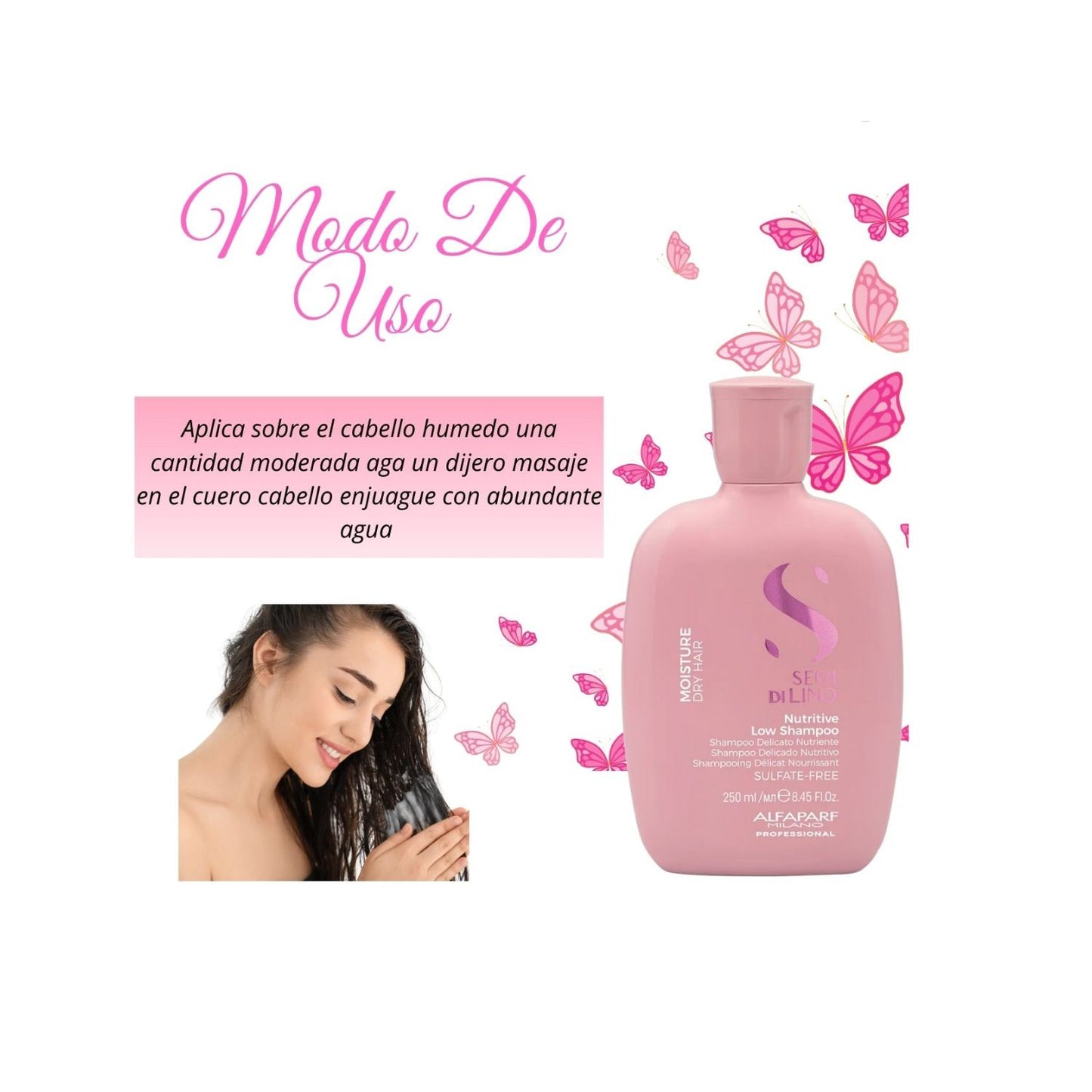 Alfaparf Semi Di lino Shampoo Moisture Nutritive 250ml Nutrición