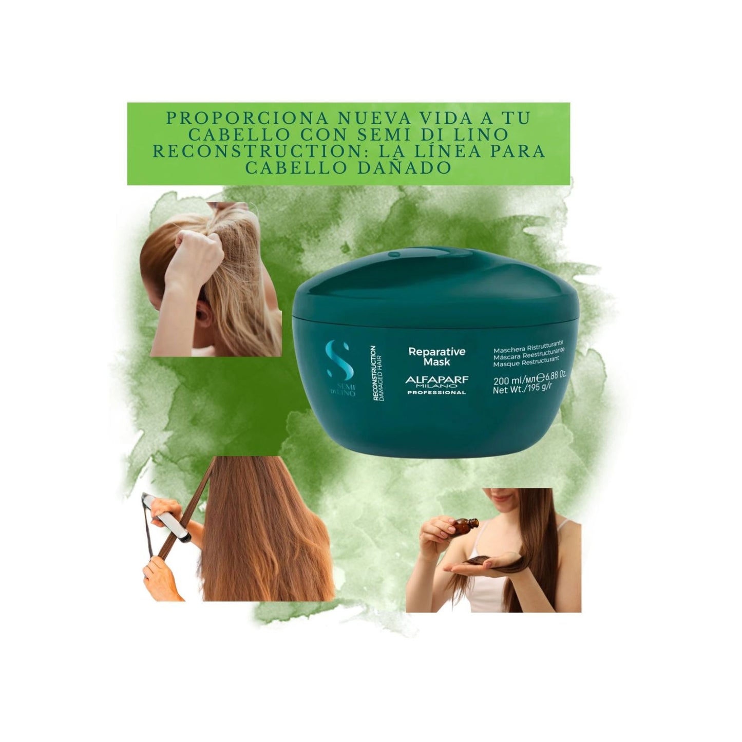 Alfaparf Semi Di lino Mascarilla Reconstruction 200ml Reestructurante