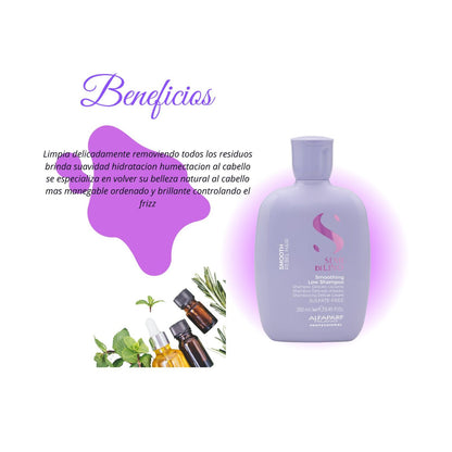 Alfaparf Semi Di lino Shampoo Smooth Rebel 250ml Anti Encrespamiento