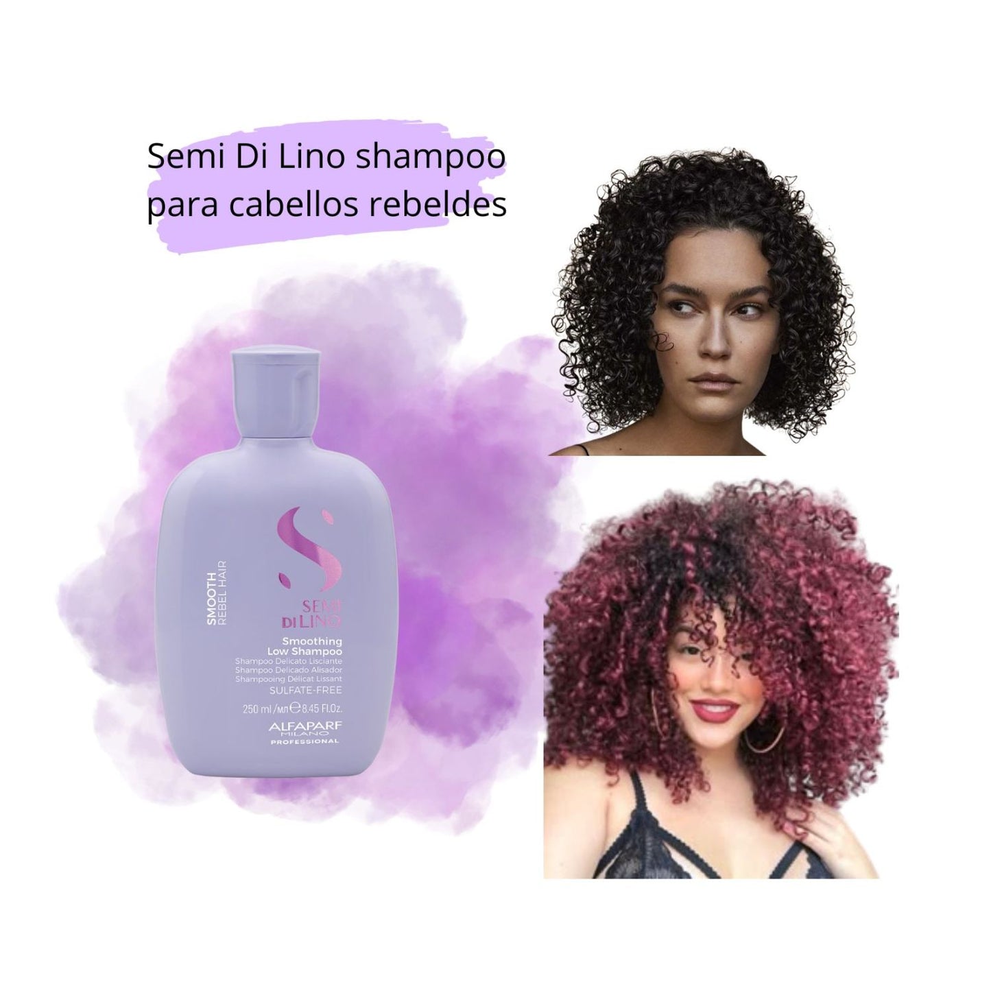 Alfaparf Semi Di lino Shampoo Smooth Rebel 250ml Anti Encrespamiento