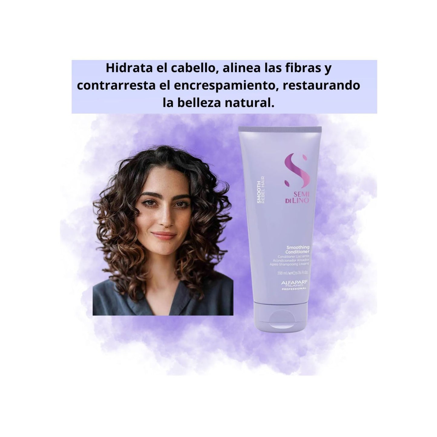 Alfaparf Semi Di lino Acondicionador Smooth Rebel 200ml AntiFrizz