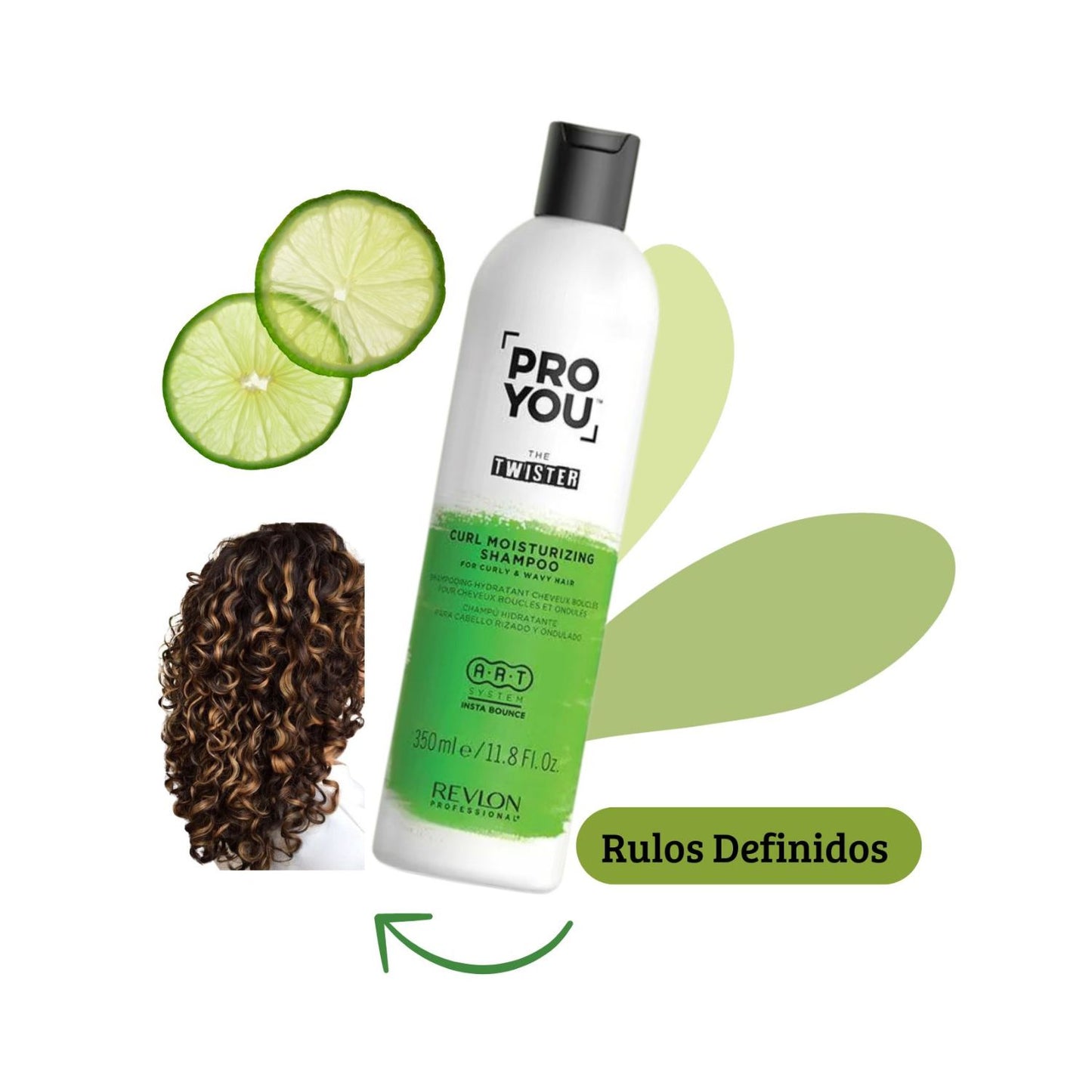 Shampoo Revlon The Twister Pro You 350ml  hidratante Rizos e Ondulado