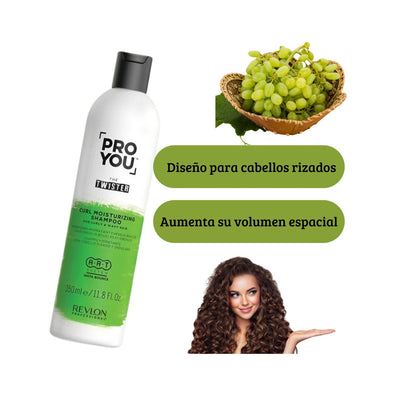 Shampoo Revlon The Twister Pro You 350ml  hidratante Rizos e Ondulado