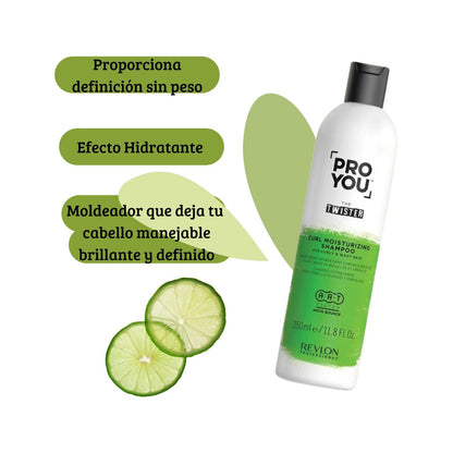 Shampoo Revlon The Twister Pro You 350ml  hidratante Rizos e Ondulado