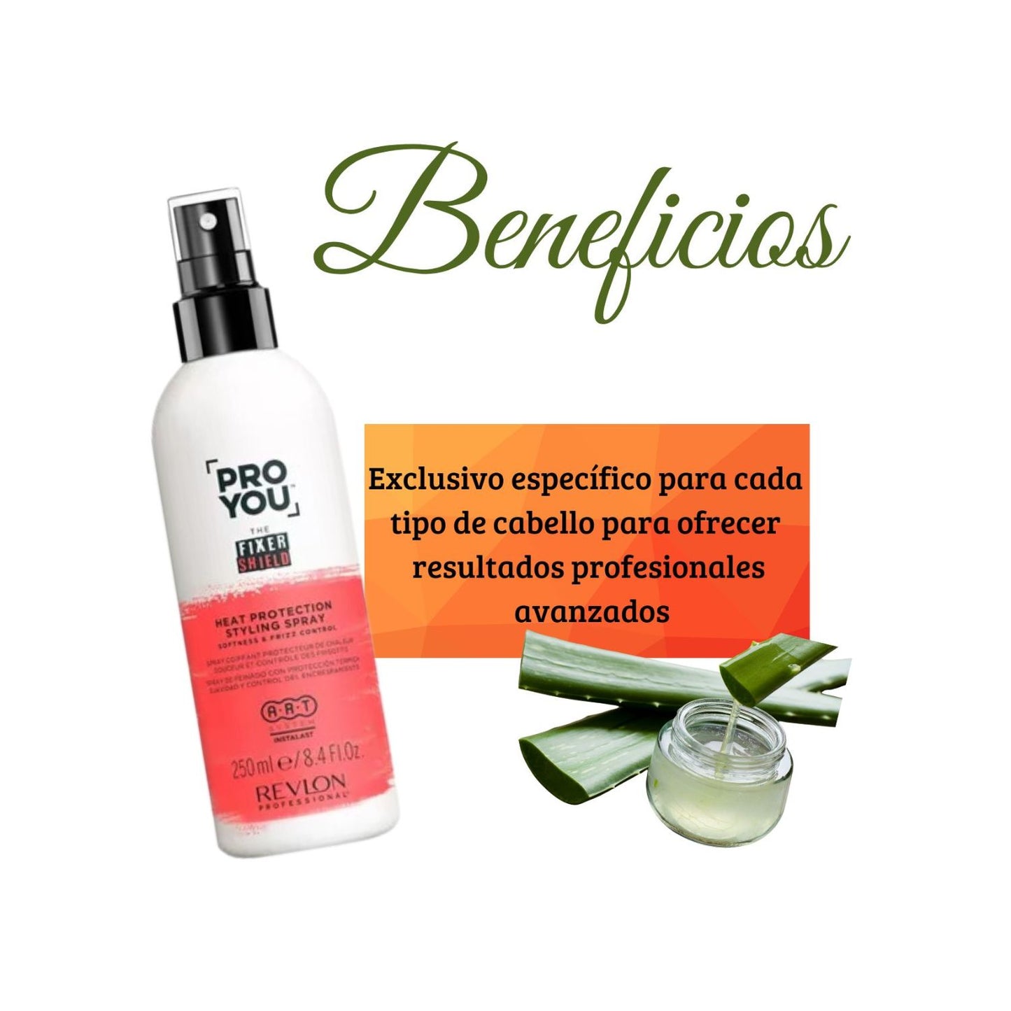 Spray Protector Termico The Fixer Shield Pro You Revlon 250ml Suaviza