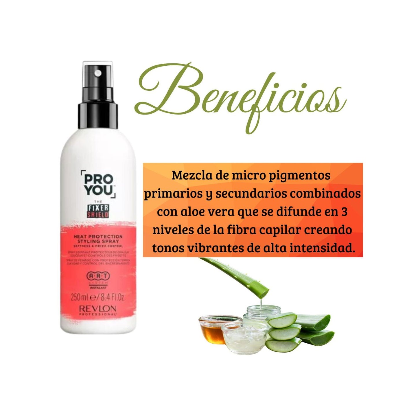 Spray Protector Termico The Fixer Shield Pro You Revlon 250ml Suaviza