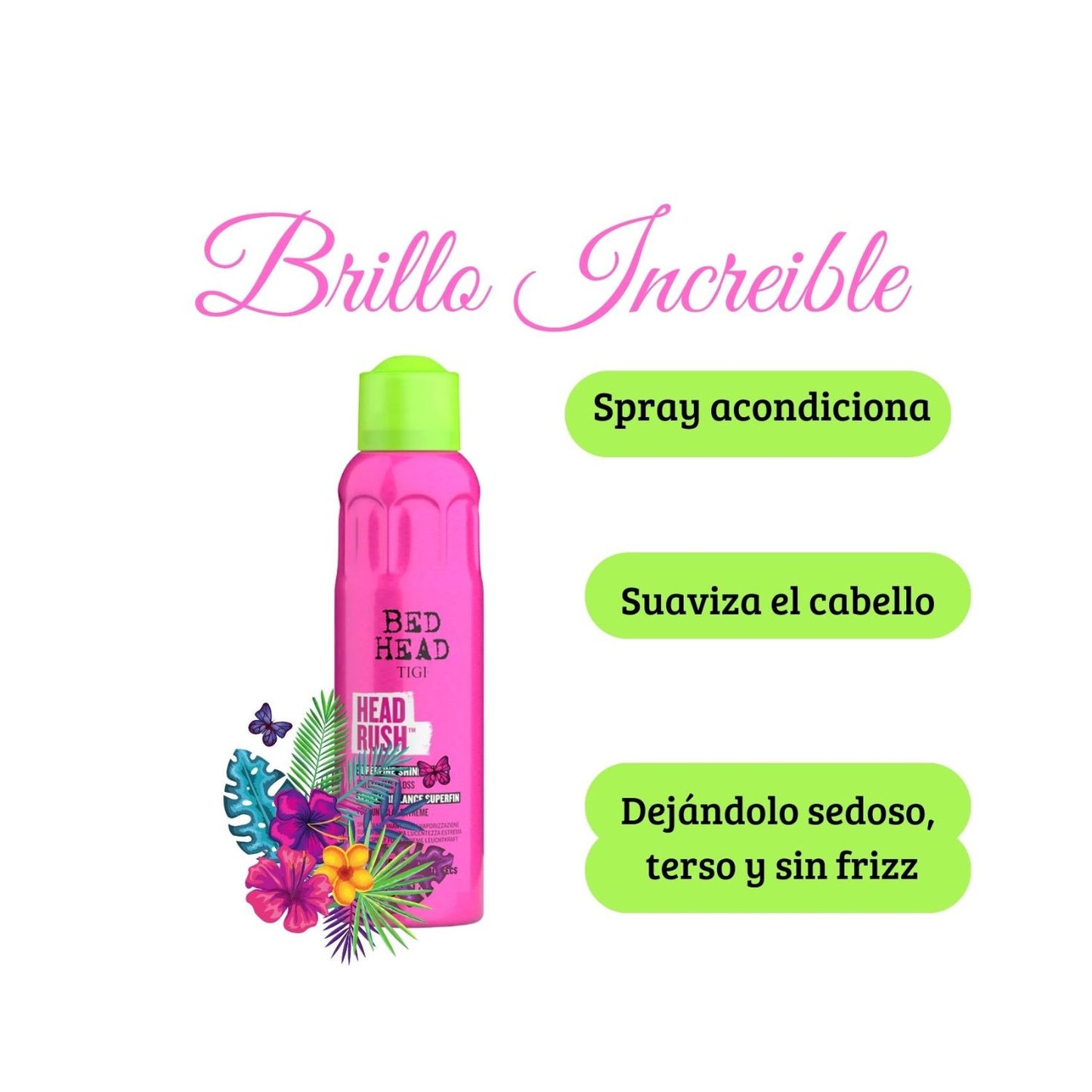 Tigi Bed Head Headrush Spray de Brillo 200ml