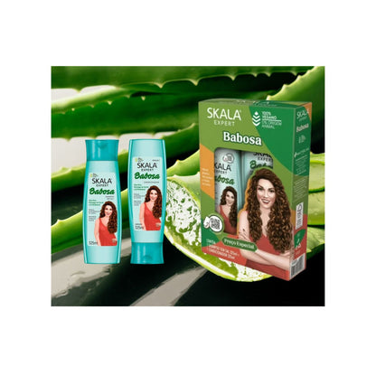 Kit Skala Babosa Shampoo Acondicionador Cabello Rizados Antifrizz.