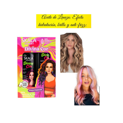 Kit Skala Divina Shampoo  y Acondicionador Cabello Teñido.