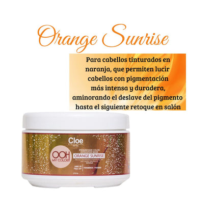 Cloe Mascara Orange Sunrise Progresiva del Color 270g Restaura Brillo