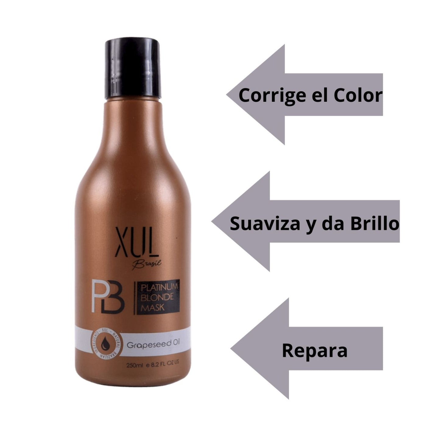 Xul Brasil Mascara Matizadora Silver 250ml Cabellos Rubios y Platinos