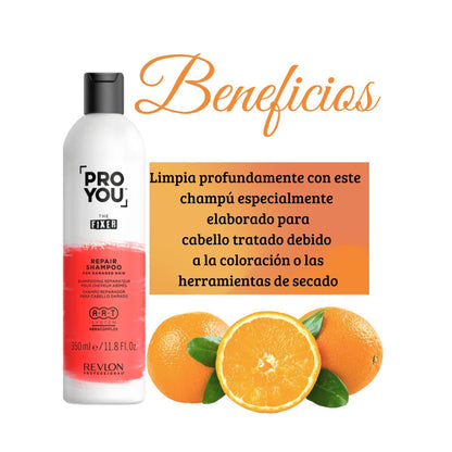 Shampoo Revlon Pro You The Fixer Reparacion  350ml  Keracomplex