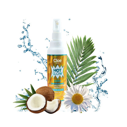 Protector Térmico Cloe Hot Glow Sunny  Antifrizz Aroma Coco.