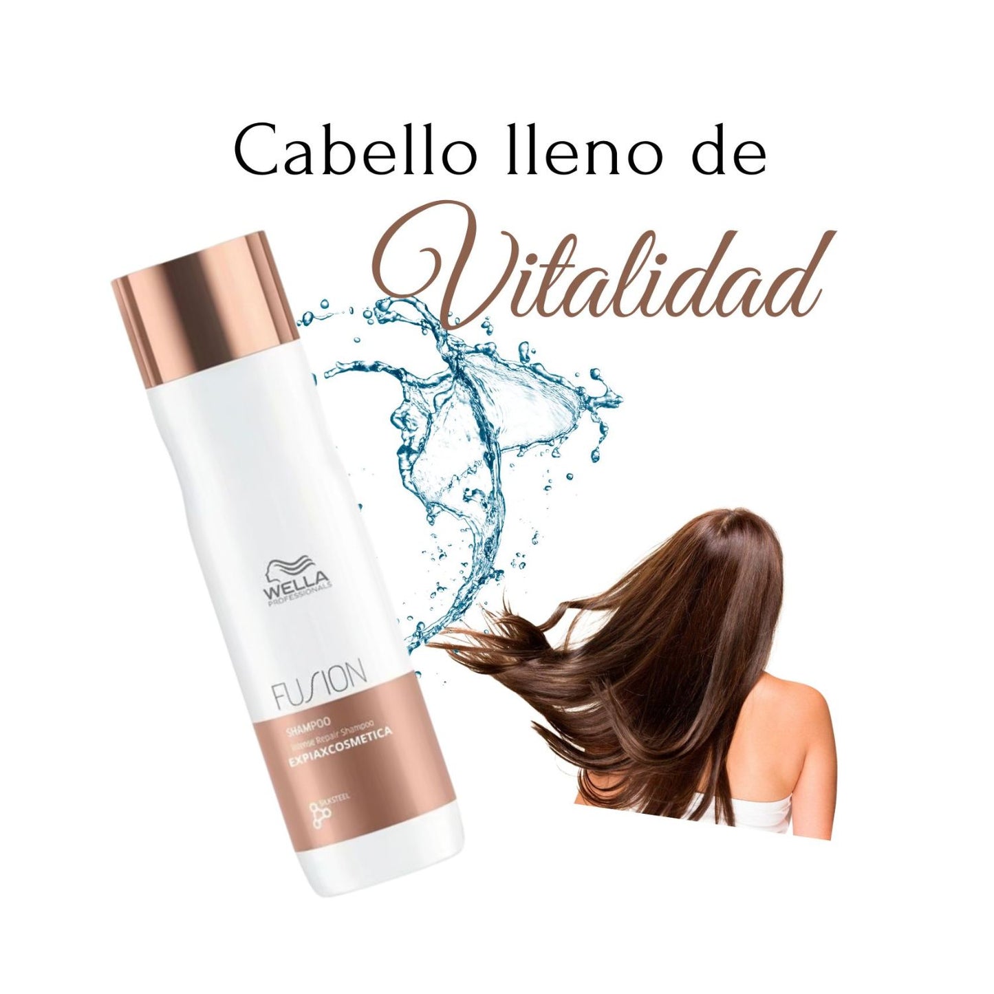Shampoo Wella Fusion 200ml Reparación Intensa Purificación