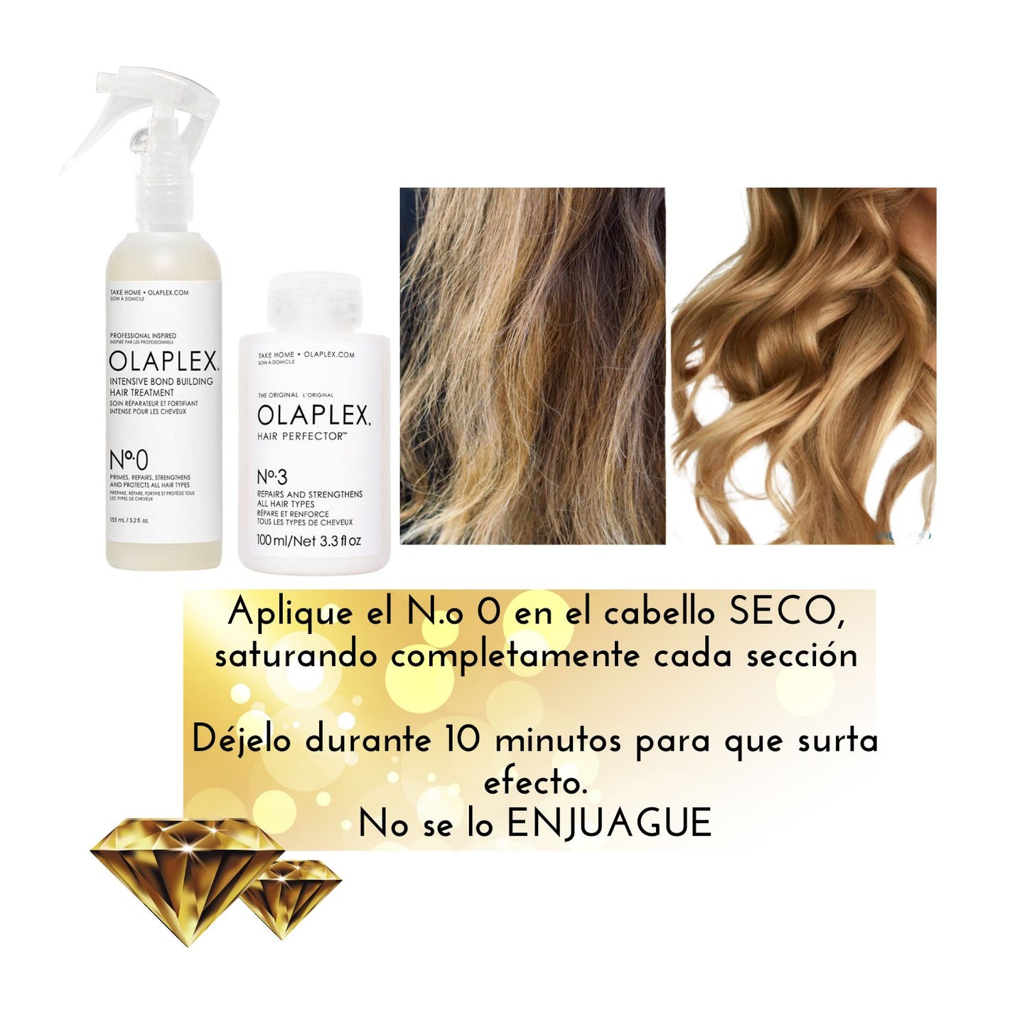 OLAPLEX MASAJE DE REPARACIÓN (0 y 3)