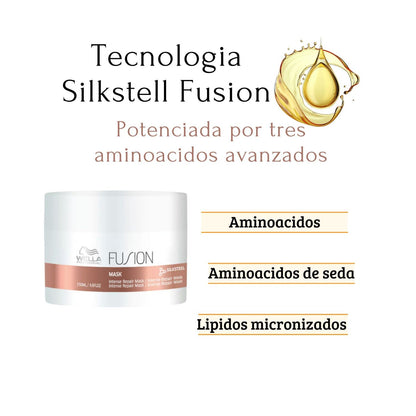 Mascarilla Capilar Fusion Wella 150ml Repara Protege contra