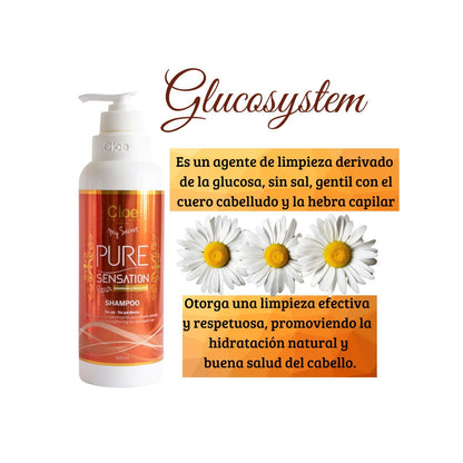 Shampoo Cloe Pure Sensation Repair 400ml Reparacion Fortalec