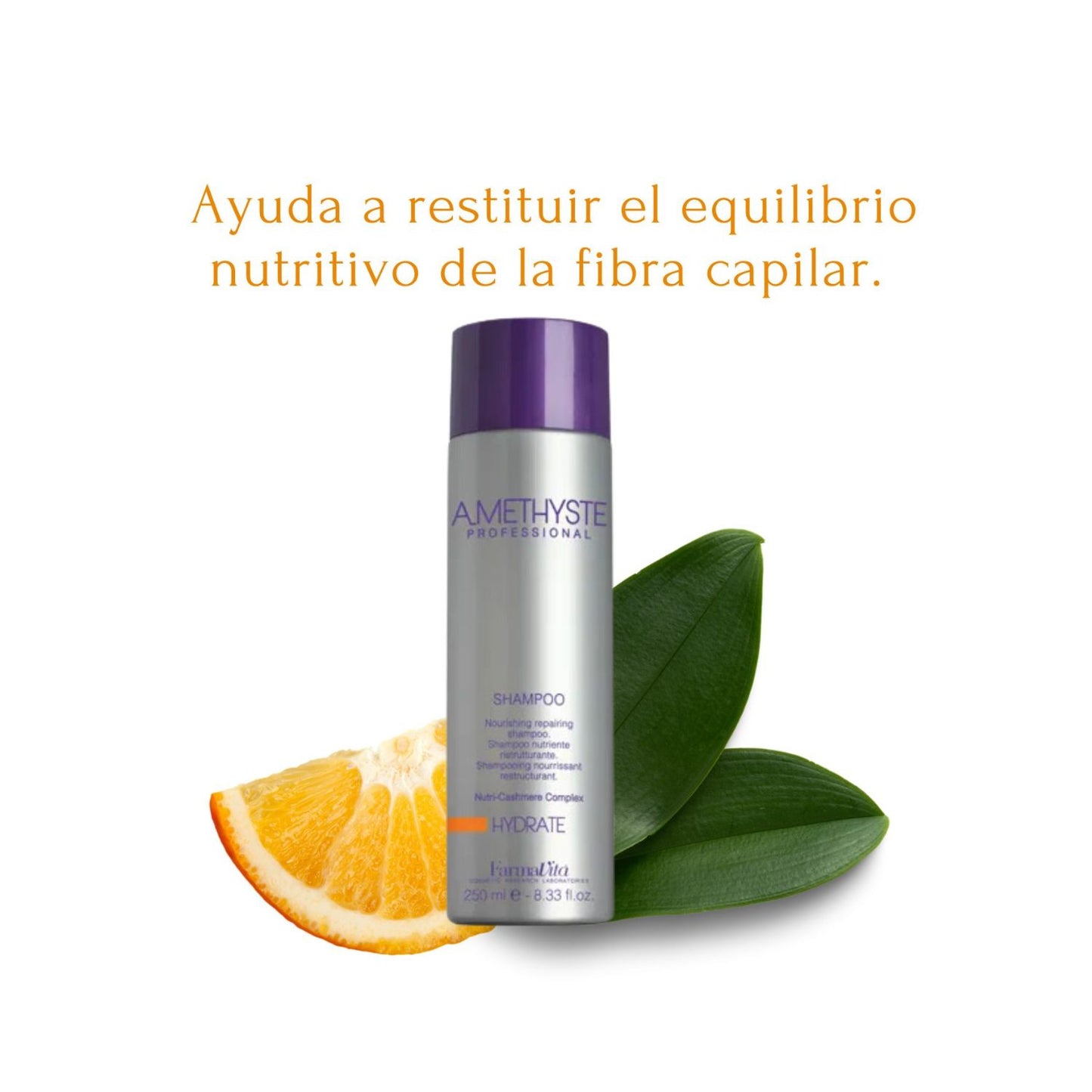 Shampoo Hydrate AMETHYSTE 250ml Farmavita Nutre Cabello Debi