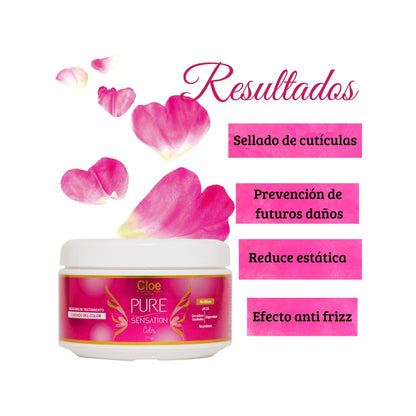 Mascara Cloe Pure Sensation Cuida el Color Hidrata Nutre.