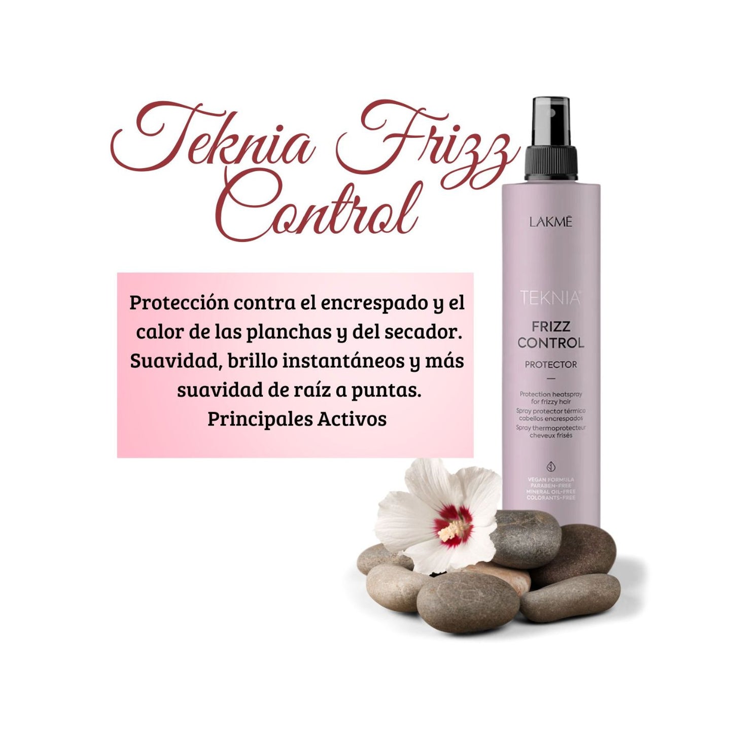 Spray Lakme Protector Térmico Teknia Frizz Control 300ml Suavidad