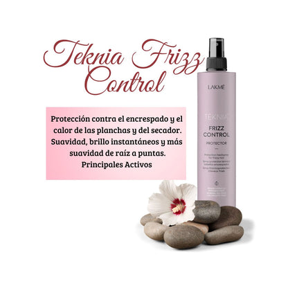 Spray Lakme Protector Térmico Teknia Frizz Control 300ml Suavidad
