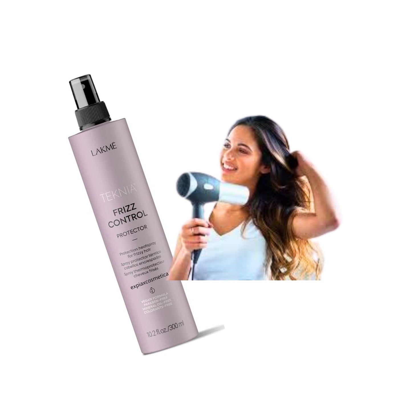Spray Lakme Protector Térmico Teknia Frizz Control 300ml Suavidad