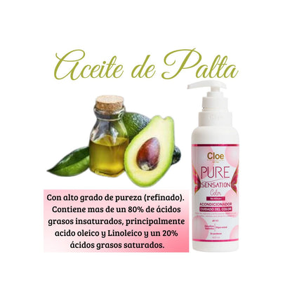 Acondicionador Cloe Pure Sensation Color 400ml Nutrición