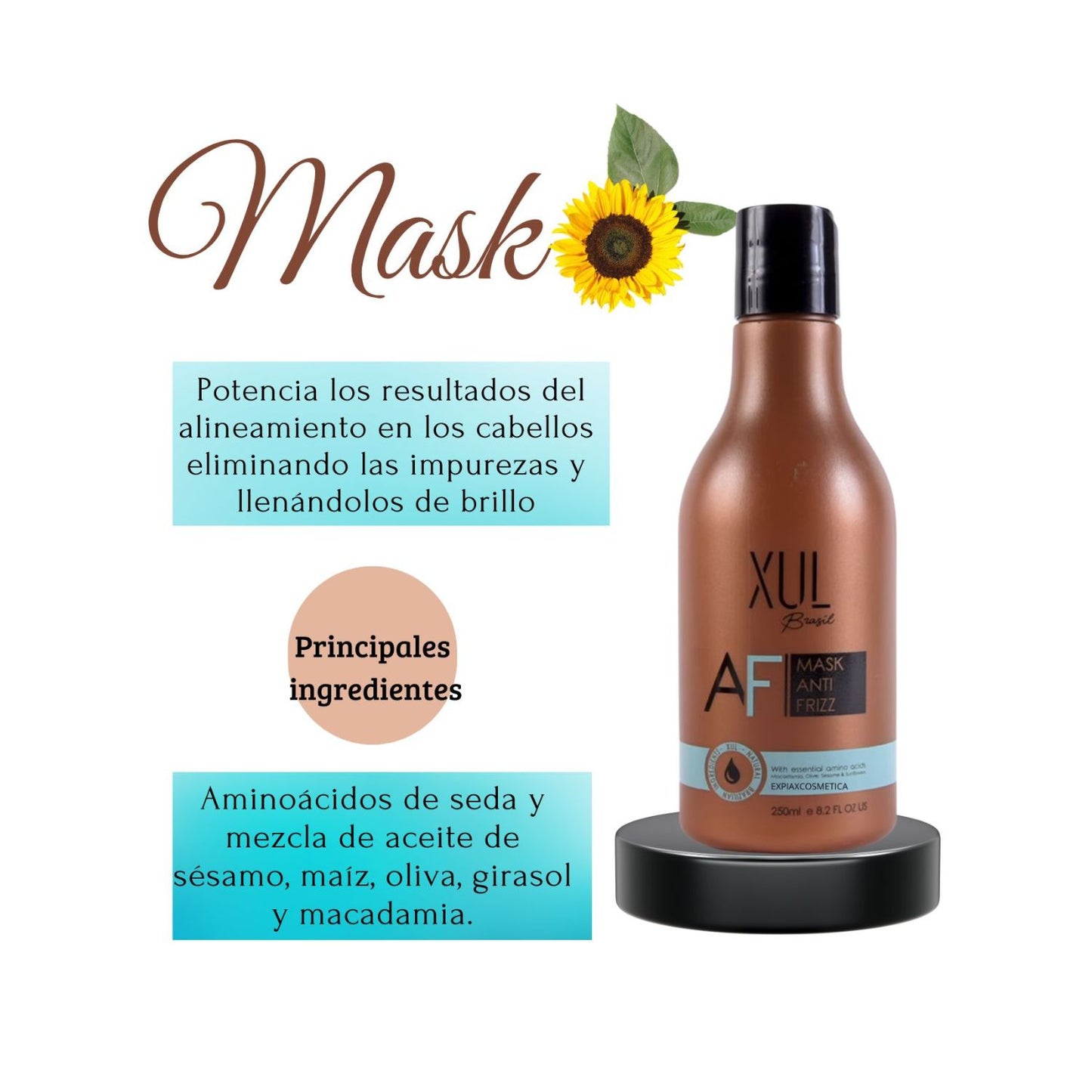 MASCARA ANTIFRIZ XUL BRASIL 250ml