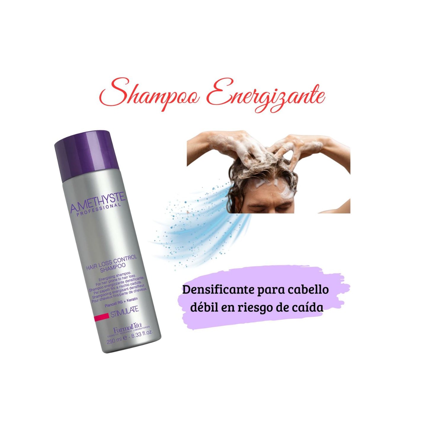 Shampoo Farmativa Amethyste Stimulate 250ml Anti caida