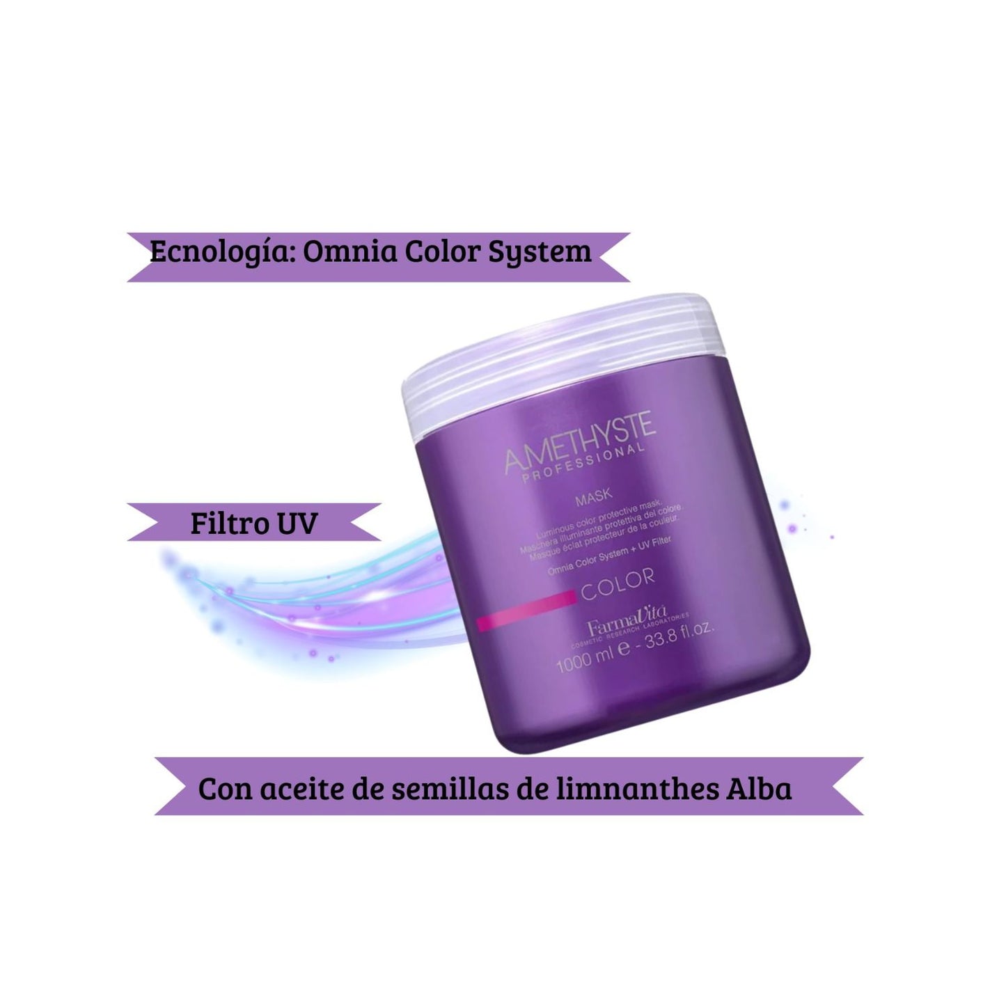 AMETHYSTE  MASCARA COLOR 1000ML FARMAVITA