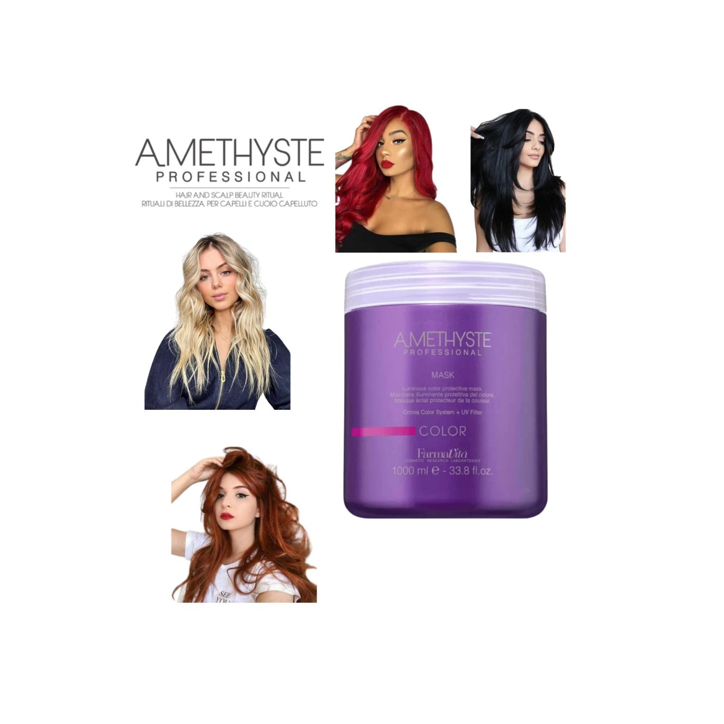 AMETHYSTE  MASCARA COLOR 1000ML FARMAVITA