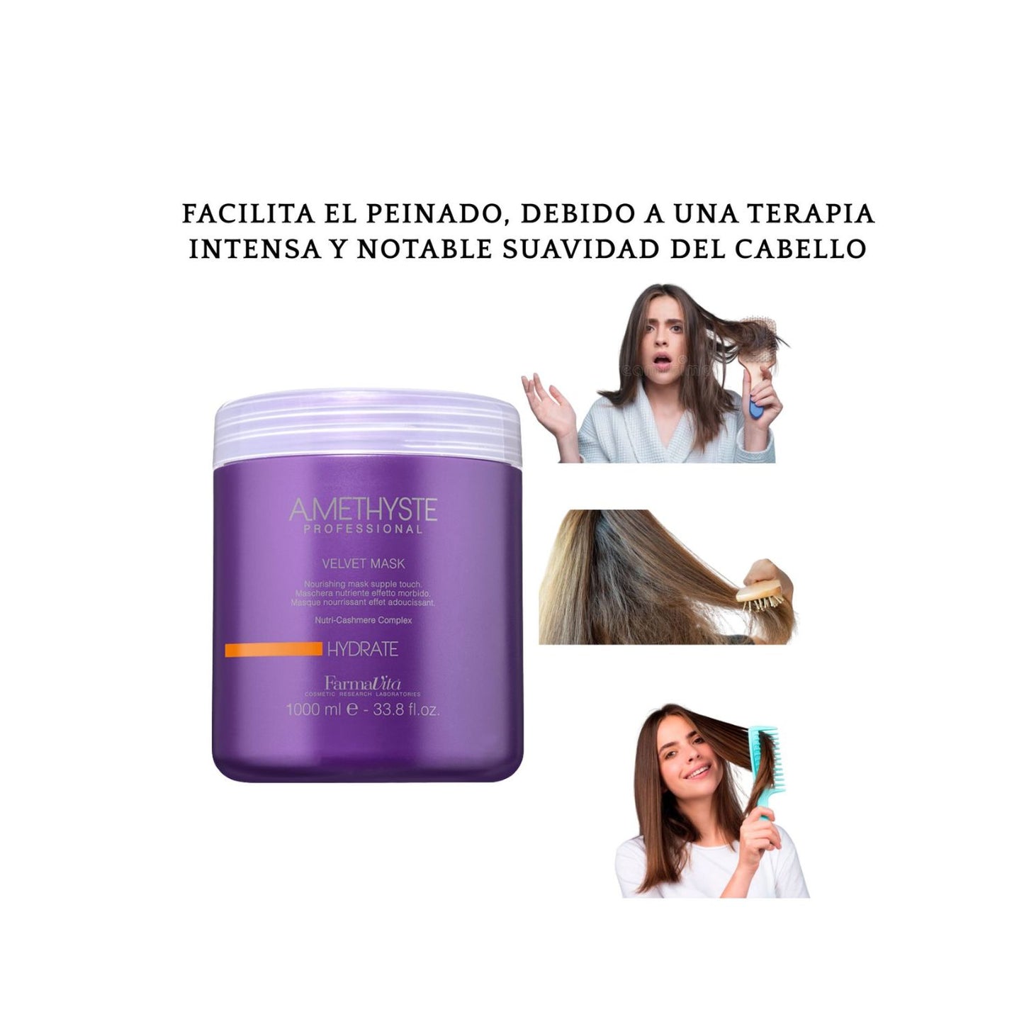 Mascara Farmavita Amethyste Hydrate Velvet 1000ml