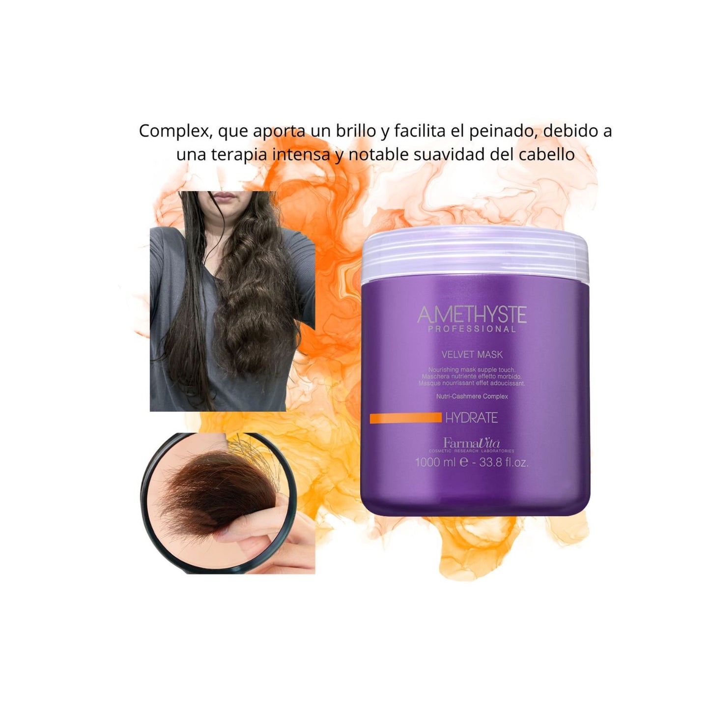 Mascara Farmavita Amethyste Hydrate Velvet 1000ml