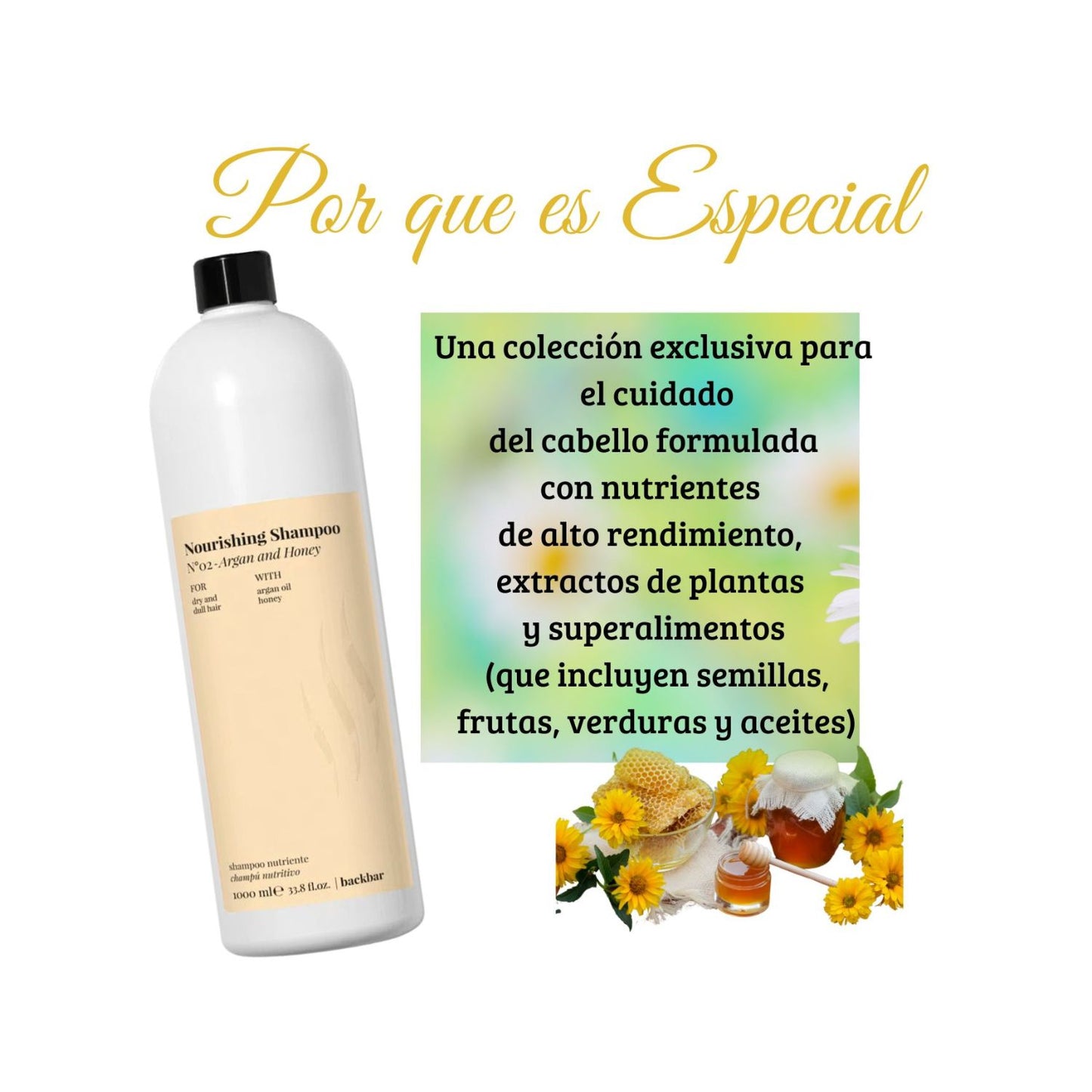 SHAMPOO ARGÁN Y MIEL BACK BAR 1000 ML - FARMAVITA