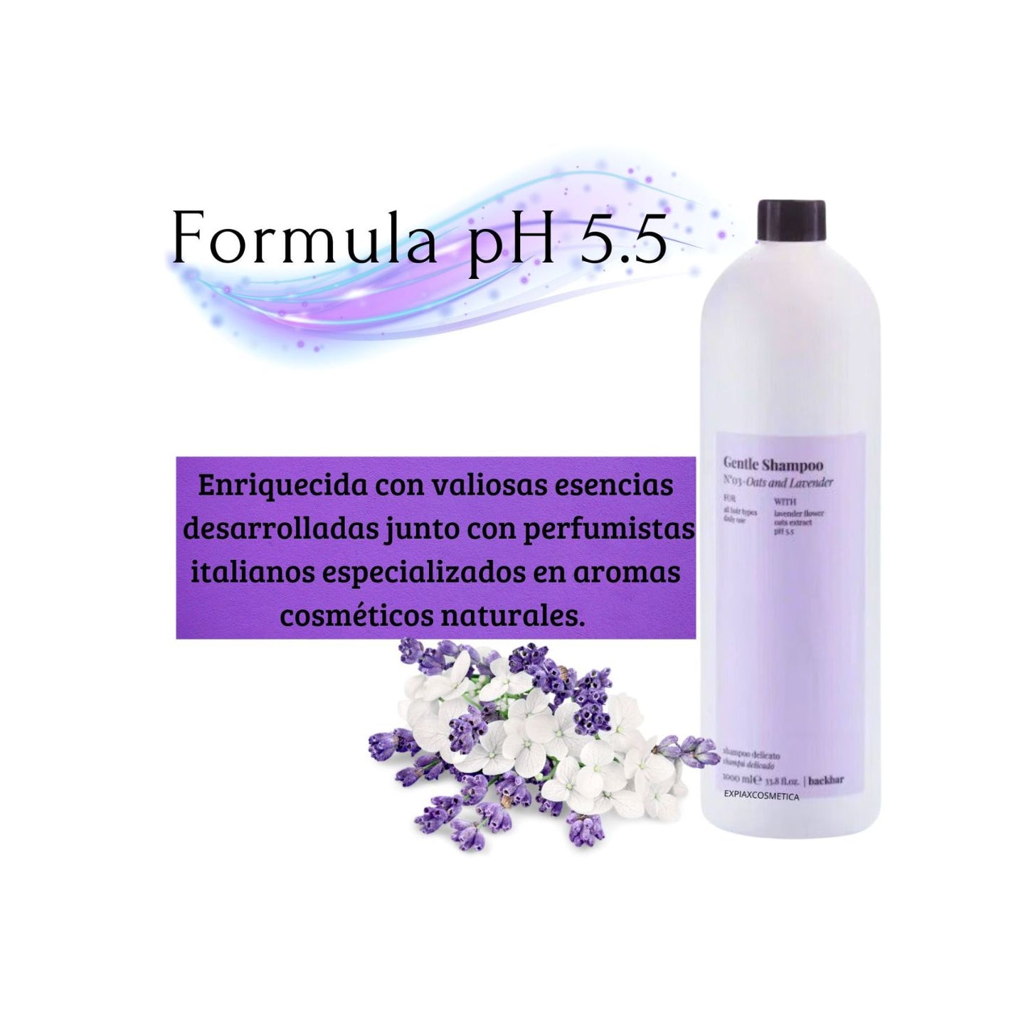 Shampoo Farmavita  BackBar Avena y Lavanda 1000ml