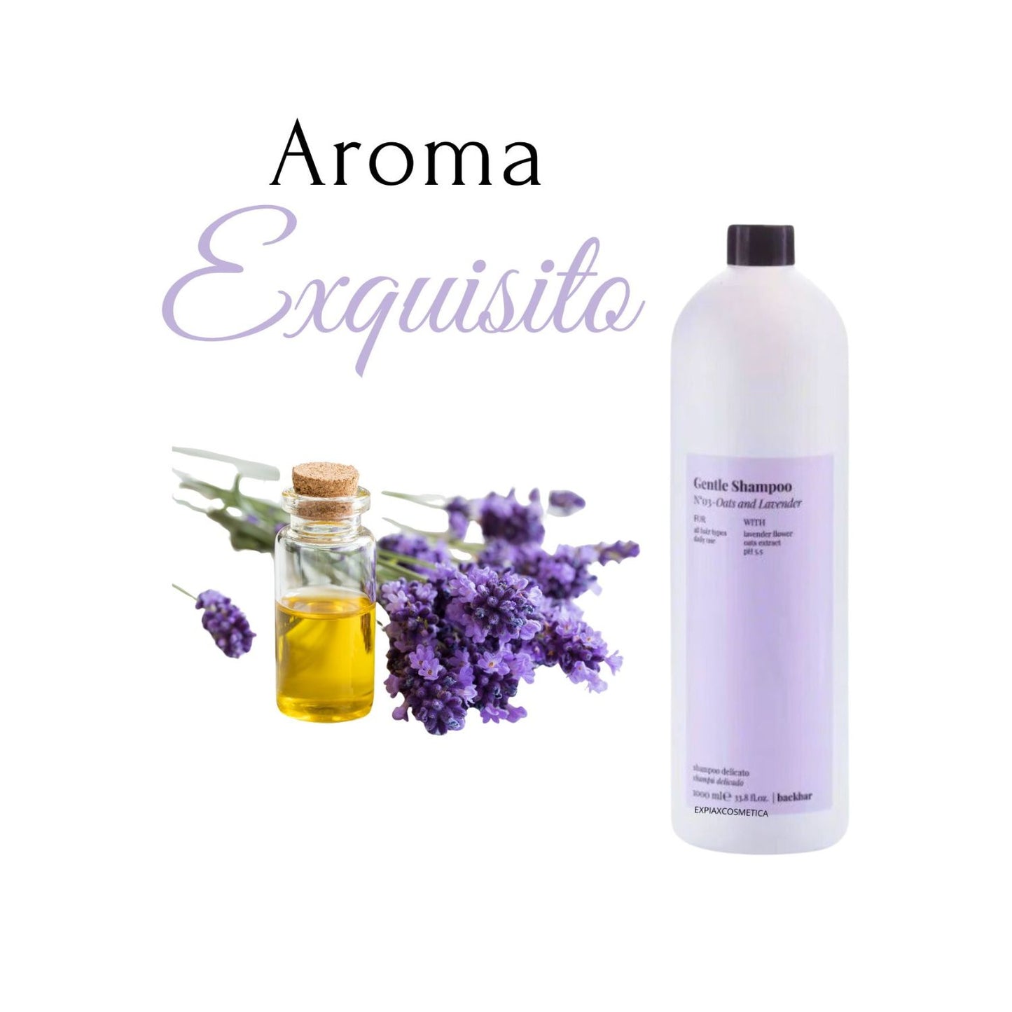 Shampoo Farmavita  BackBar Avena y Lavanda 1000ml