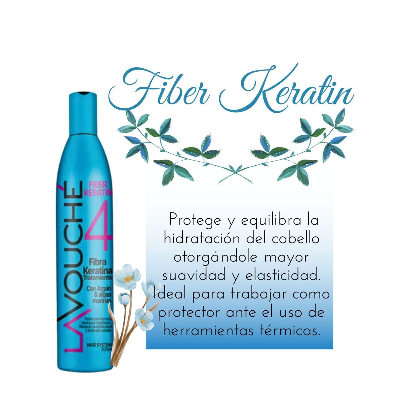 Tratamiento Fibra Keratina Lavouche Proteccion Térmica 300ml
