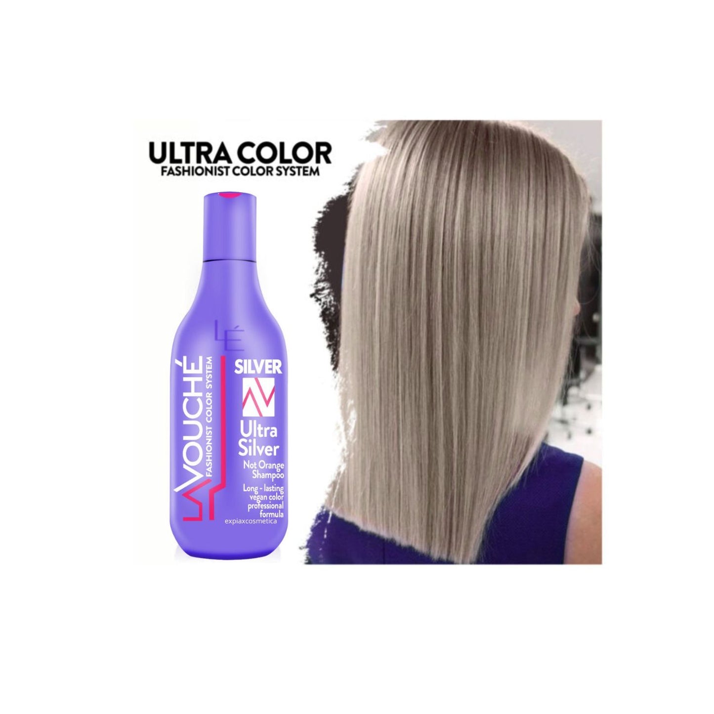 Shampoo Matizador Lavouche Ultra SilverTratamiento  300 Ml