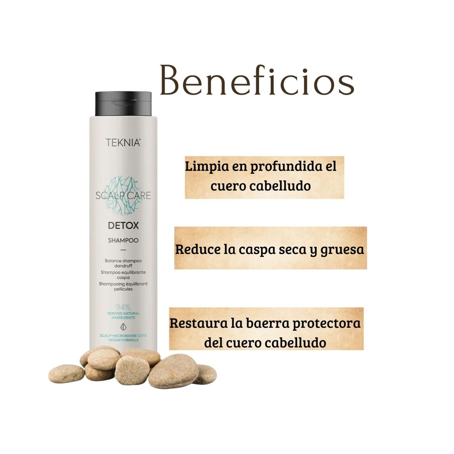 Shampoo  Detox Lakme Teknia 300ml Combate Caspa Suaviza Calmante