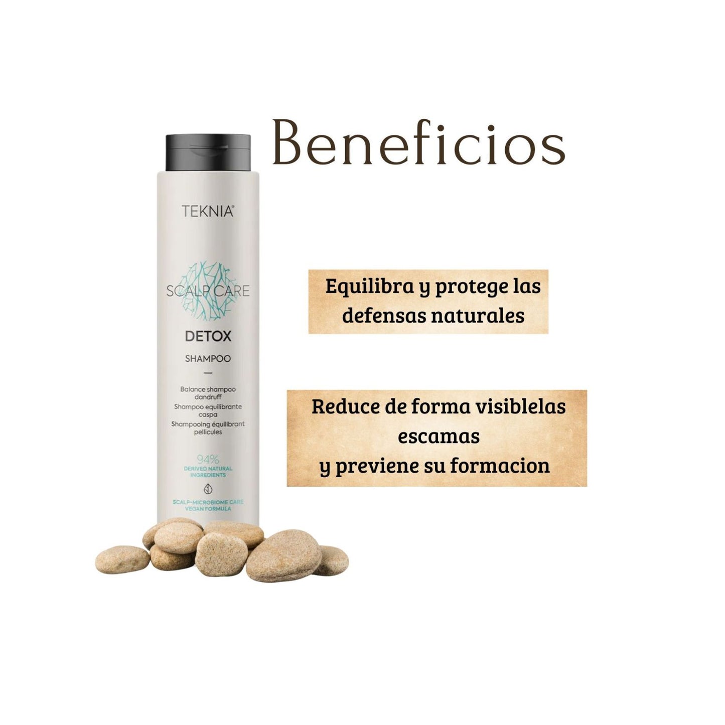 Shampoo  Detox Lakme Teknia 300ml Combate Caspa Suaviza Calmante