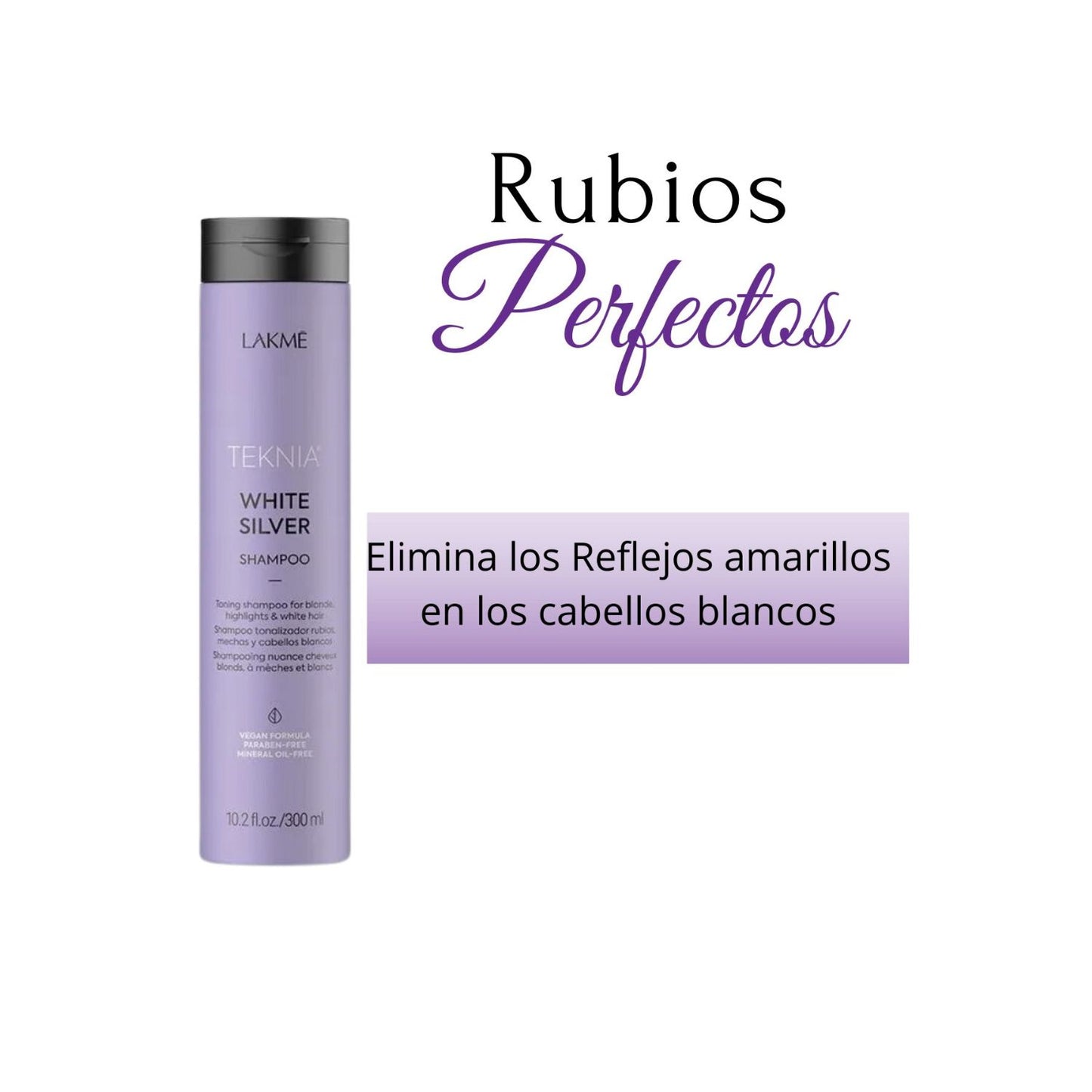 Shampoo Lakme Teknia White Silver 300ml Antioxidante Protege Repara