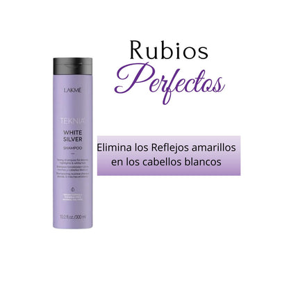 Shampoo Lakme Teknia White Silver 300ml Antioxidante Protege Repara
