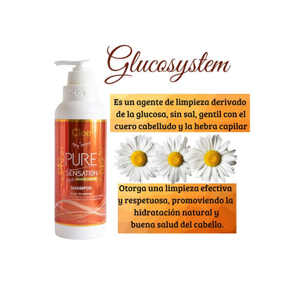 Shampoo Cloe Pure Sensation Repair 400ml Reparacion Fortalece