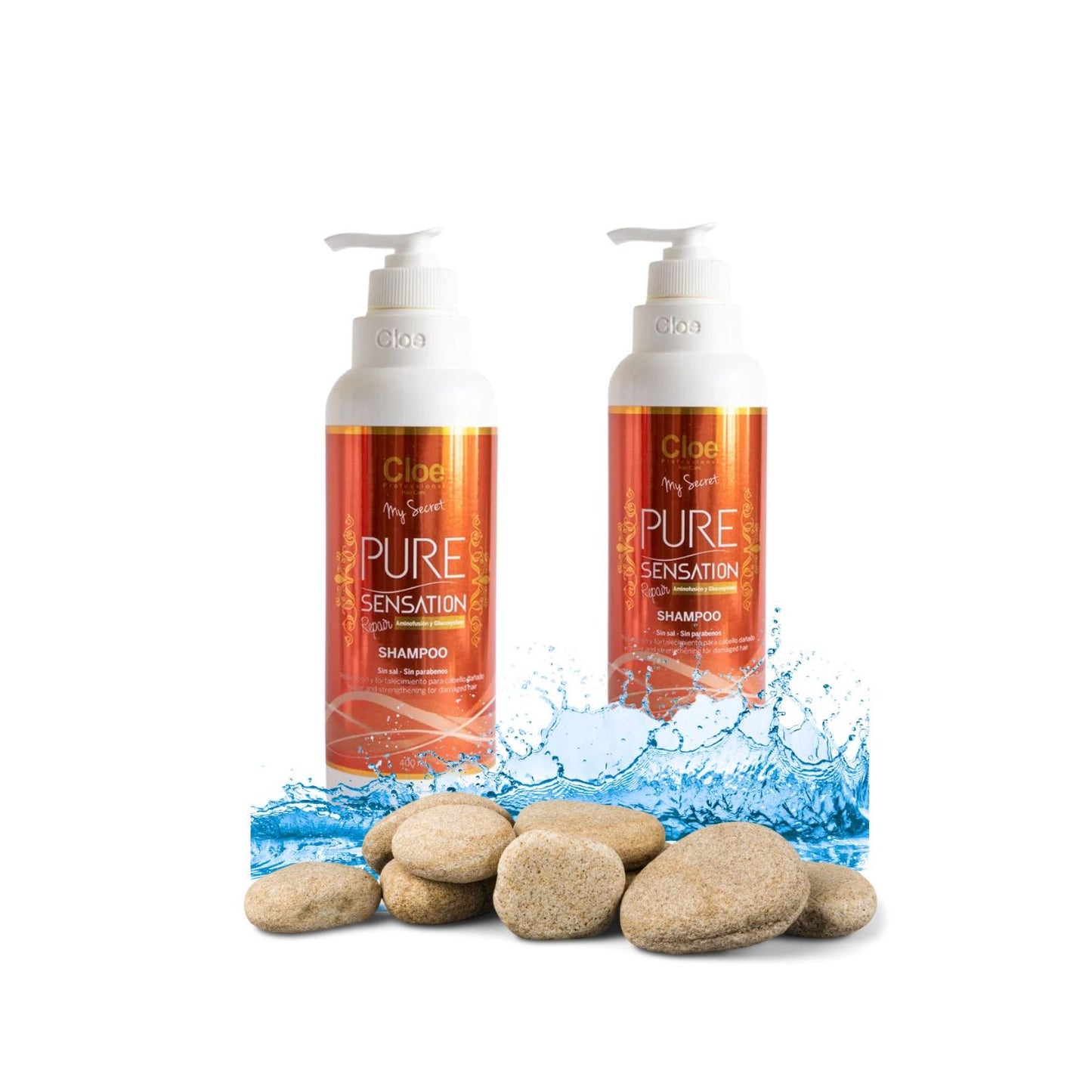 Shampoo Cloe Pure Sensation Repair 400ml Reparacion Fortalece