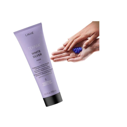 Máscara Lakme Teknia White Silver 250ml Cabellos Rubios con Mechas