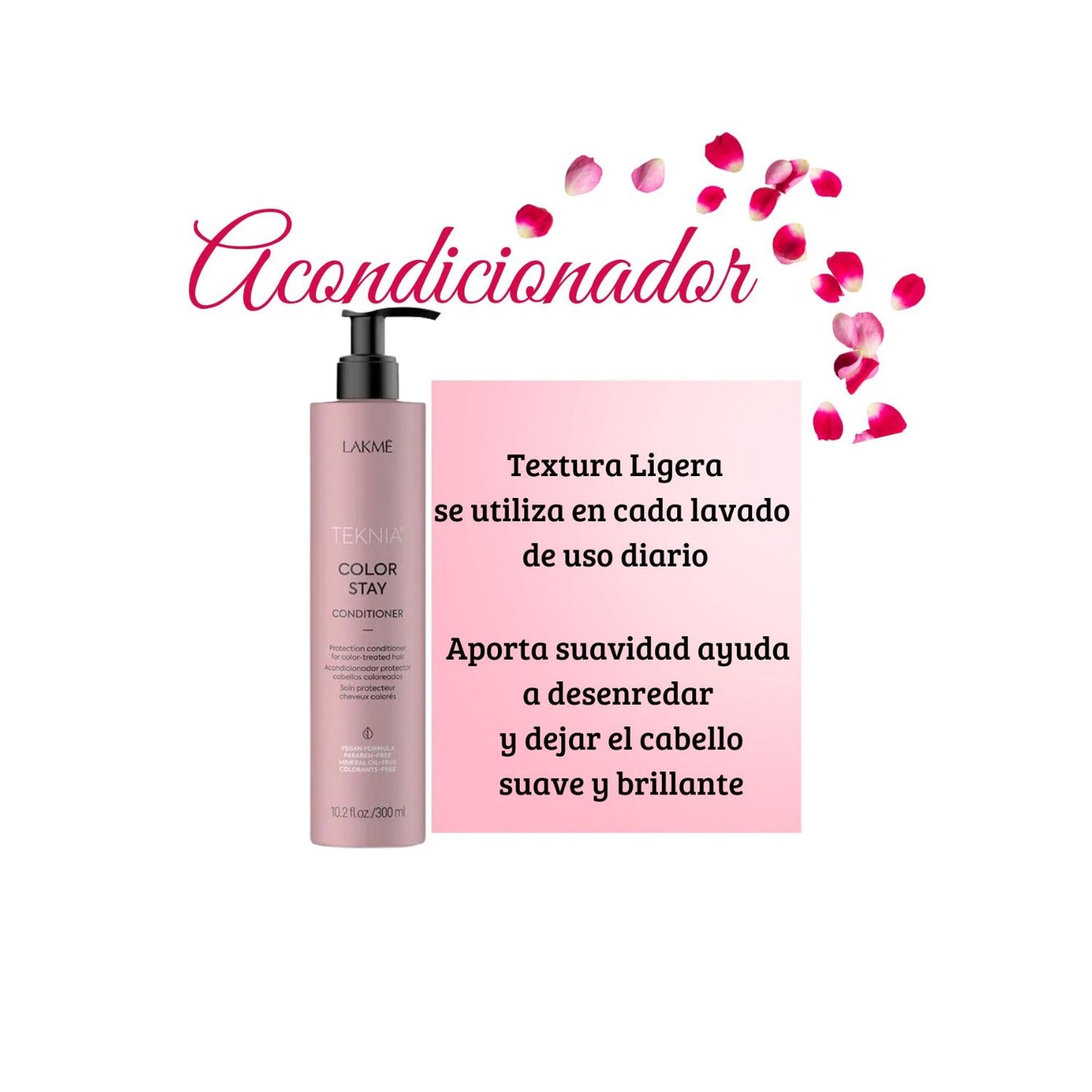 Acondicionador Lakme Teknia Color Stay 300ml Hidrata Repara Protege