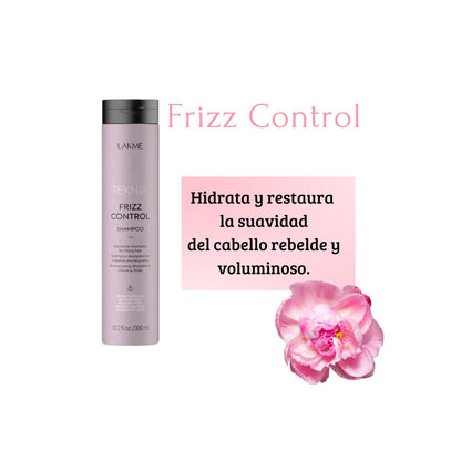 Shampoo Lakme Teknia Control Frizz 300ml Hidrata Restaura Suaviza